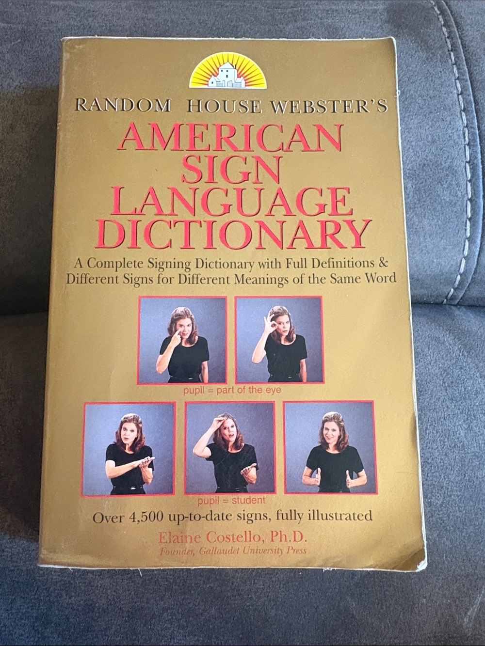 🔥5 FOR $25🔥 Random House Webster's American Sign Language Dictionary